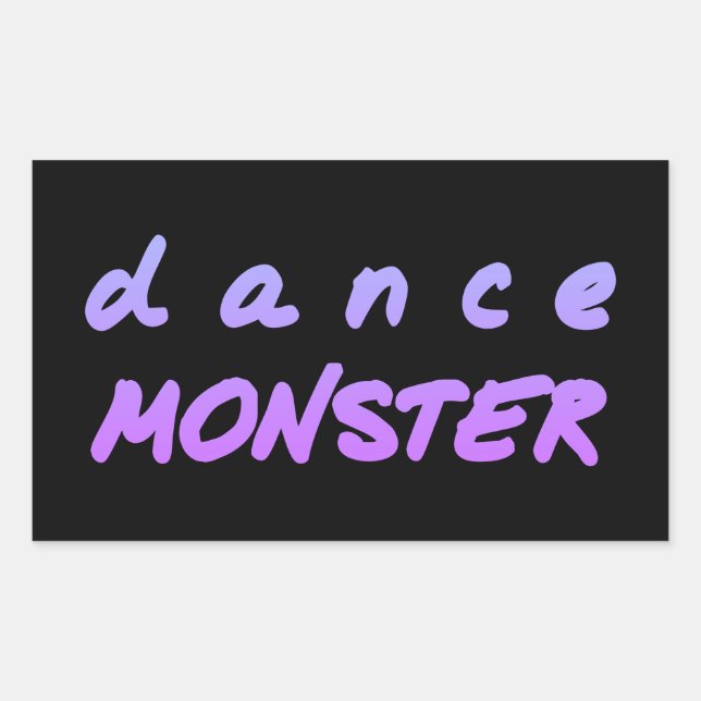 The Dance Monster Rectangular Sticker (Front)