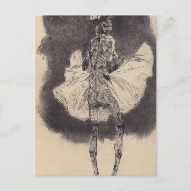 The Dance of Death by Felicien Rops Postcard (Front)