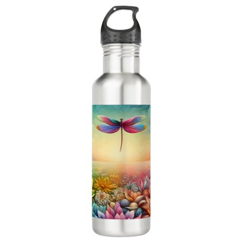 The Dance of Dragonfly Stainless Steel Water Bottle