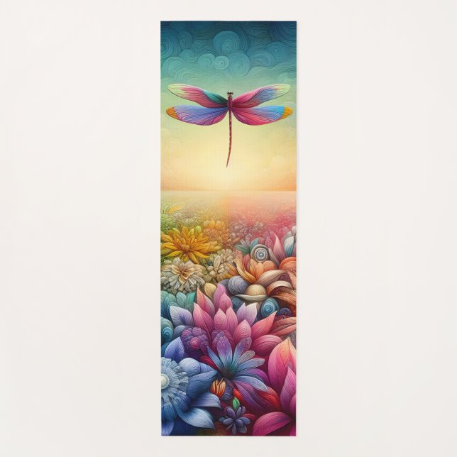 The Dance of Dragonfly Yoga Mat (Front)