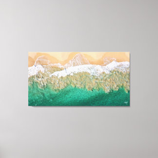 The Dance of Sand and Water Canvas Print