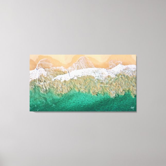The Dance of Sand and Water Canvas Print (Front)