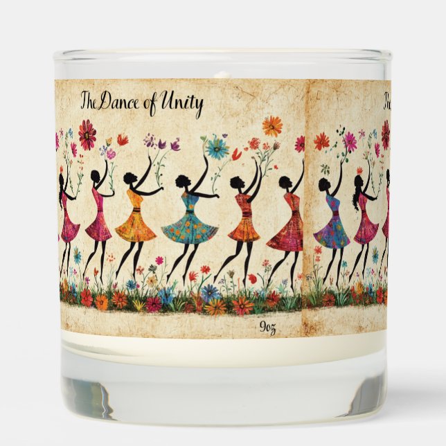 The Dance of Unity - Sandlewood Soy Candle (Front)