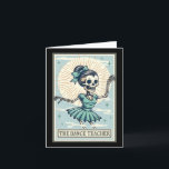 The Dance Teacher Skeleton Tarot Card Dancing Ball<br><div class="desc">The Dance Teacher Skeleton Tarot Card Dancing Ballet Student</div>