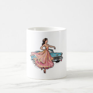 the dancer and her car coffee mug