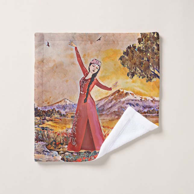 The Dancer  Artwork Towel (Wash Cloth)