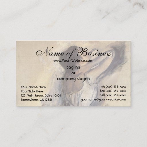Customizable The Dancer by Edgar Degas Business Cards