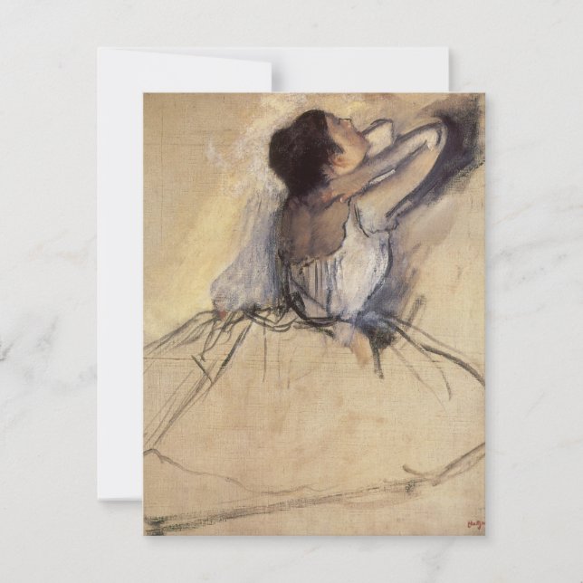 The Dancer by Edgar Degas, Vintage Ballerina Art (Front)