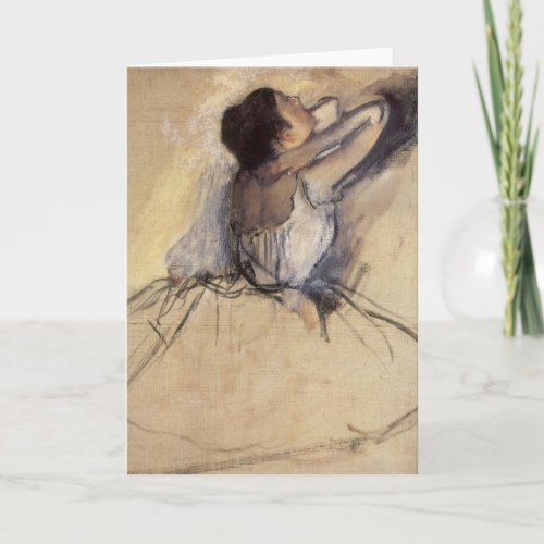 The Dancer by Edgar Degas Vintage Ballerina Art Card