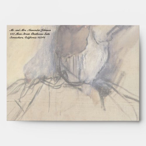 The Dancer by Edgar Degas Vintage Ballerina Art Envelope