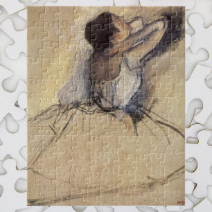 The Dancer by Edgar Degas, Vintage Ballerina Art Jigsaw Puzzle