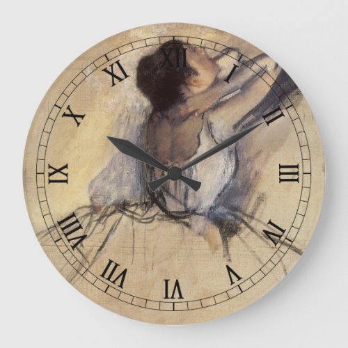 The Dancer by Edgar Degas Vintage Ballerina Art Large Clock