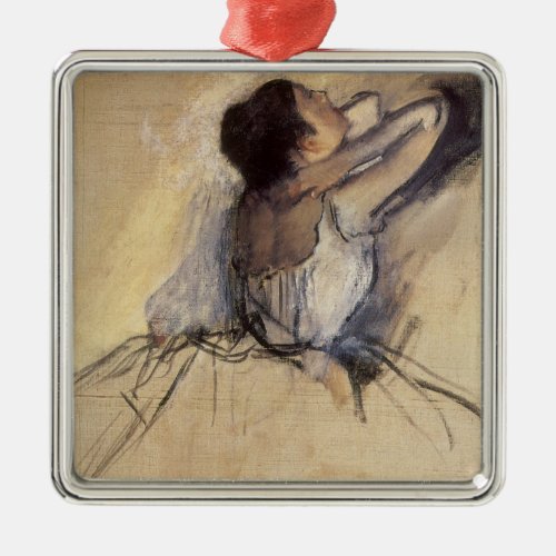 The Dancer by Edgar Degas Vintage Ballerina Art Metal Ornament