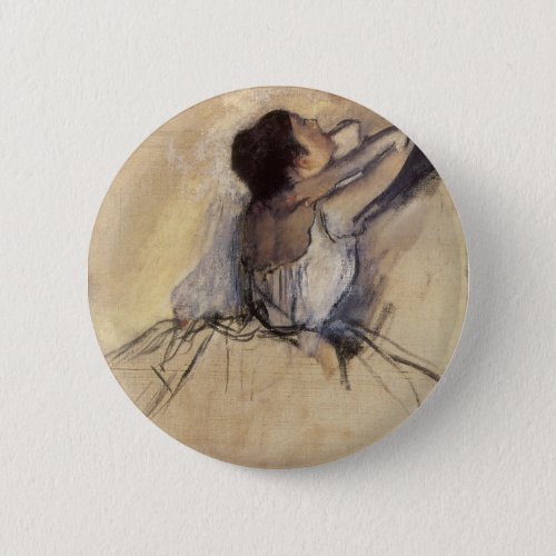 The Dancer by Edgar Degas Vintage Ballerina Art Pinback Button