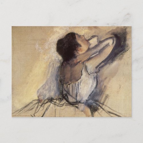 The Dancer by Edgar Degas Vintage Ballerina Art Postcard