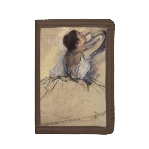 The Dancer by Edgar Degas Vintage Ballerina Art Trifold Wallet