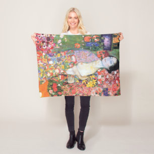 The Dancer, Gustav Klimt Fleece Blanket