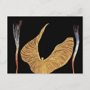 The Dancer Loie Fuller By Moser Koloman (Best Qual Postcard