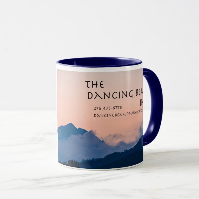The Dancing Bear logo mug (Front Right)