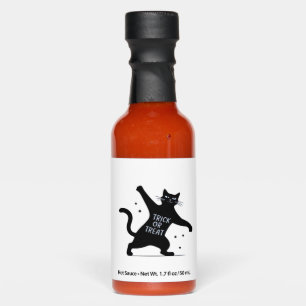The Dancing Black Cat's Spooktacular Trick-or-Trea Hot Sauces