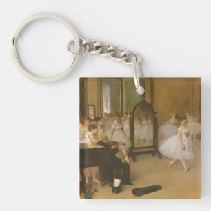 The Dancing Class (1870) Edgar Degas Keychain