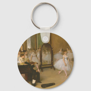 The Dancing Class (1870) Edgar Degas Keychain