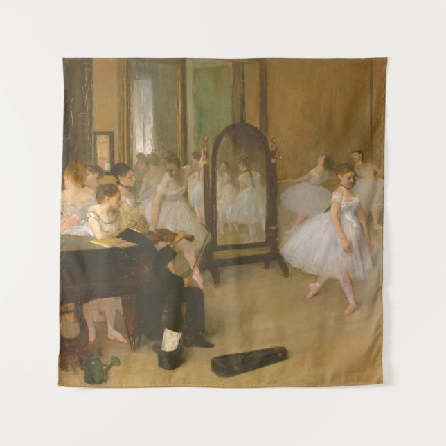 The Dancing Class (1870)  Edgar Degas Tapestry (Front)