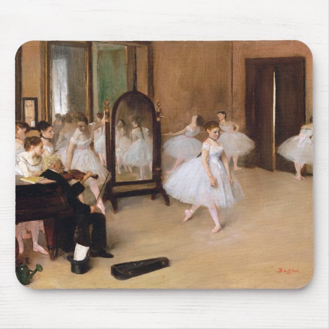 The Dancing Class by Edgar Degas Mouse Pad (Front)