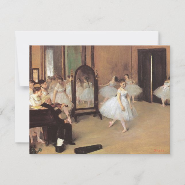 The Dancing Class by Edgar Degas, Vintage Ballet (Front)