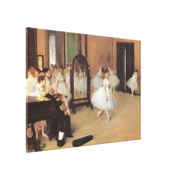 The Dancing Class by Edgar Degas, Vintage Ballet Canvas Print