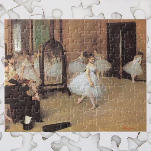 The Dancing Class by Edgar Degas Vintage Ballet Jigsaw Puzzle