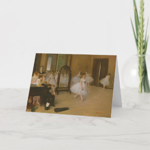 The Dancing Class Edgar Degas Card