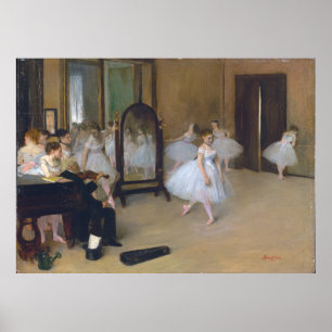 The Dancing Class - Edgar Degas Poster