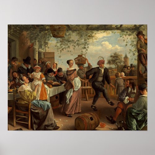 The Dancing Couple Painting Poster