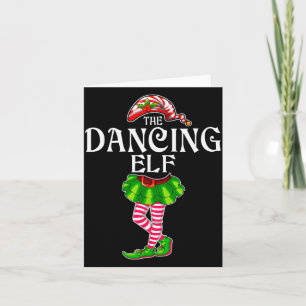 The Dancing Elf Christmas Matching Family Group Card