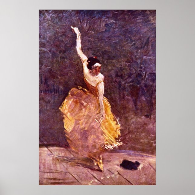 The Dancing Girl by Toulouse-Lautrec Poster (Front)