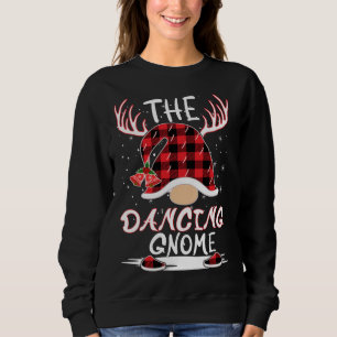 The Dancing Gnome Christmas Hat Reindeer Antlers M Sweatshirt