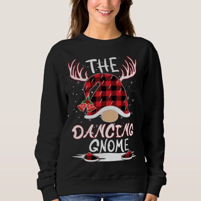 The Dancing Gnome Christmas Hat Reindeer Antlers M Sweatshirt (Front)
