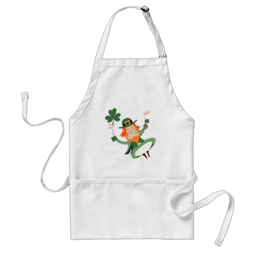 The Dancing Leprechaun Adult Apron