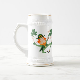 The Dancing Leprechaun Beer Stein