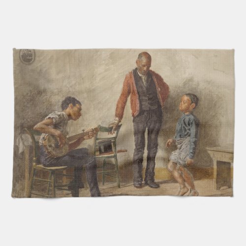 The Dancing Lesson by Thomas Eakins Kitchen Towel
