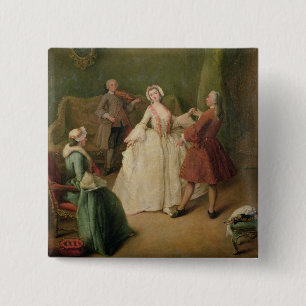 The Dancing Lesson Pinback Button