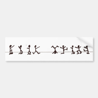 The Dancing Men Bumper Sticker