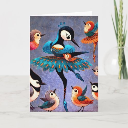 The Dancing Peacock Card