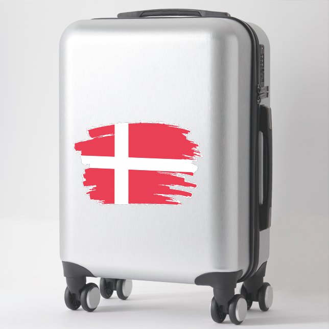 The Danish Flag  Sticker (Suitcase)