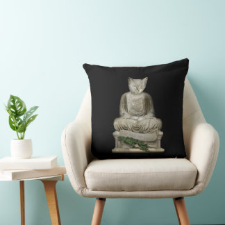 The Dao of Meow Throw Pillow