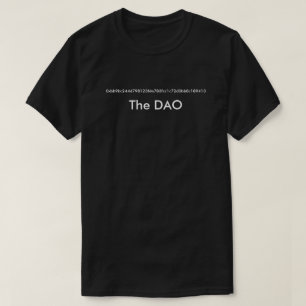 The DAO, with contract address T-Shirt