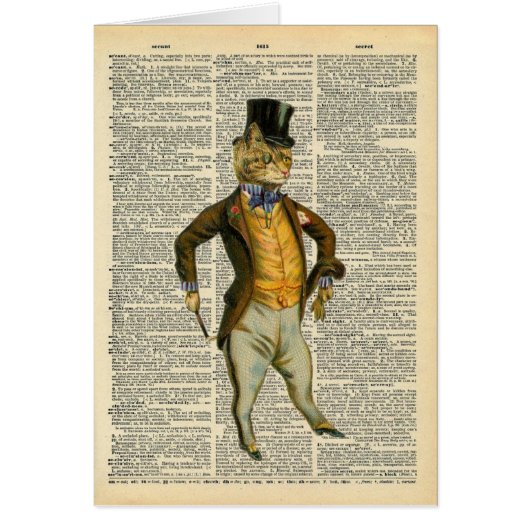 The dapper cat cards (Front)