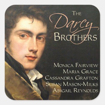The Darcy Brothers Sticker by AustenVariations at Zazzle