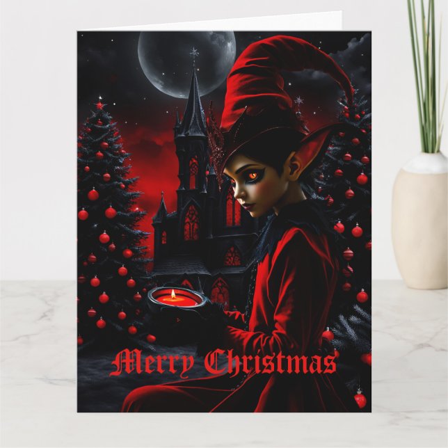 The dark christmas time.  card (Front)
